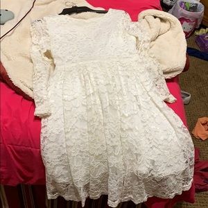 White lace dress